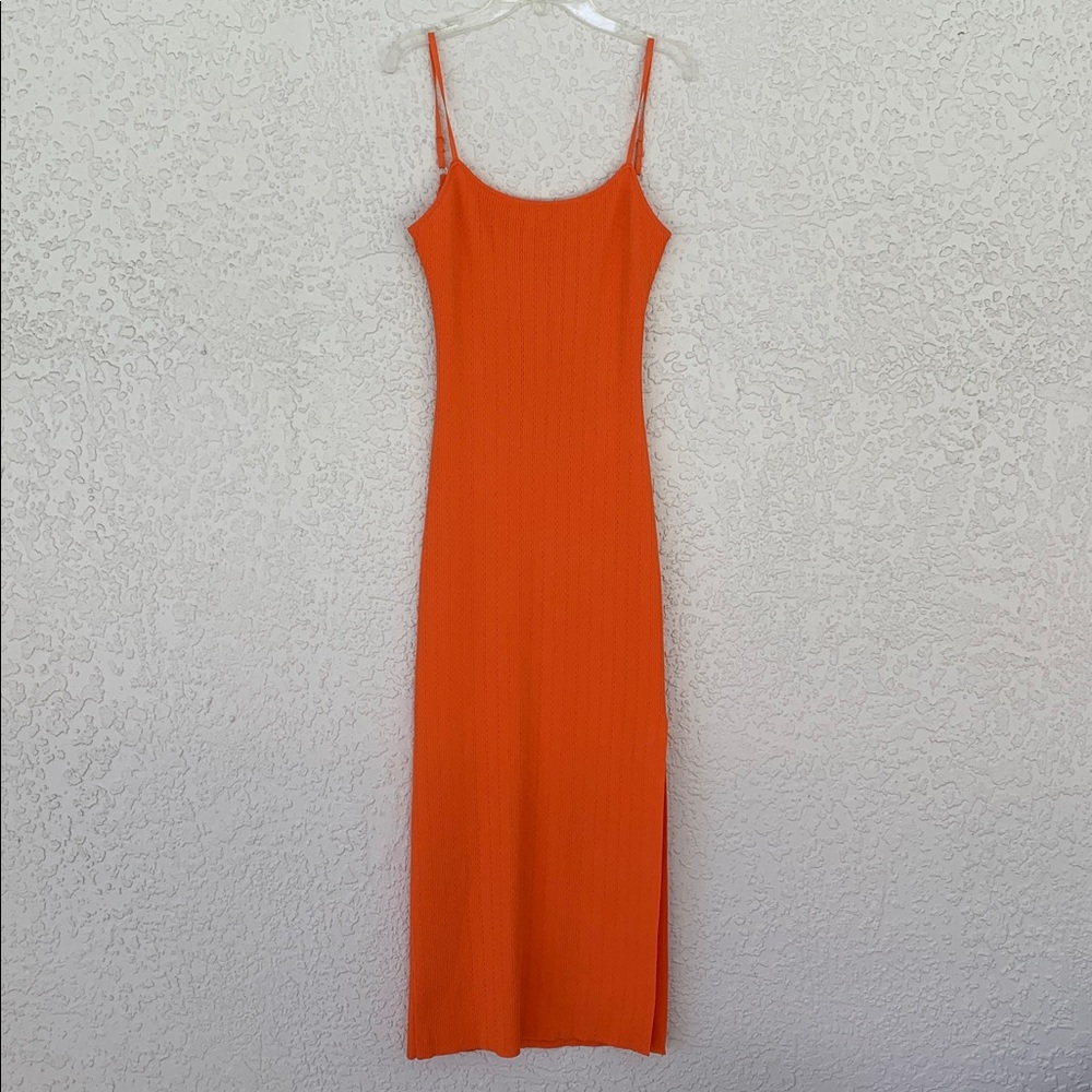 MABLE  Vibrant Orange Knit dress size L